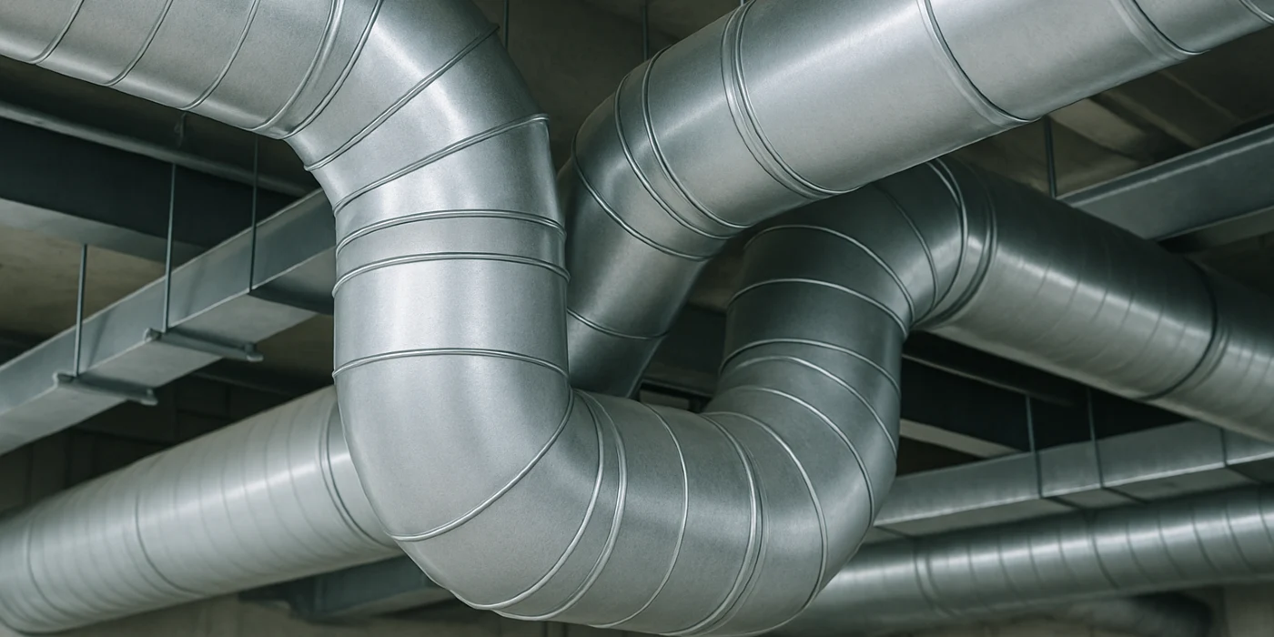 Metal air ducts from Dallas Air Conditioning in Dallas, TX - dallas heating and air conditioning